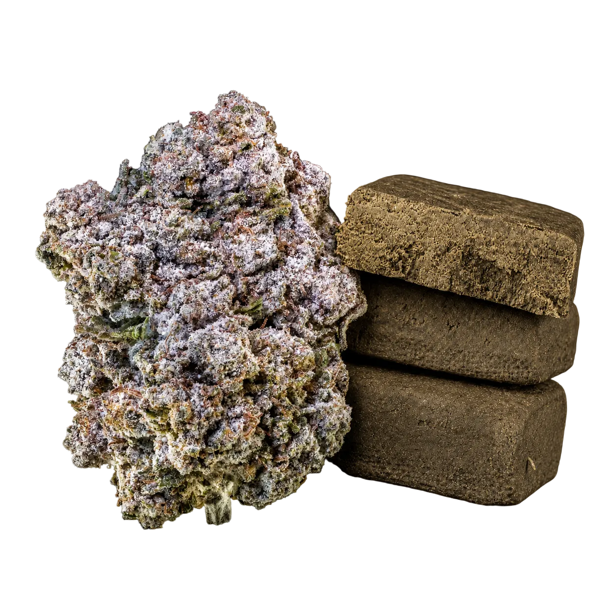 10g Bubblegum 25% THCA och 10g Cali Cream 50% THCA samlade i ett Herbz-paket