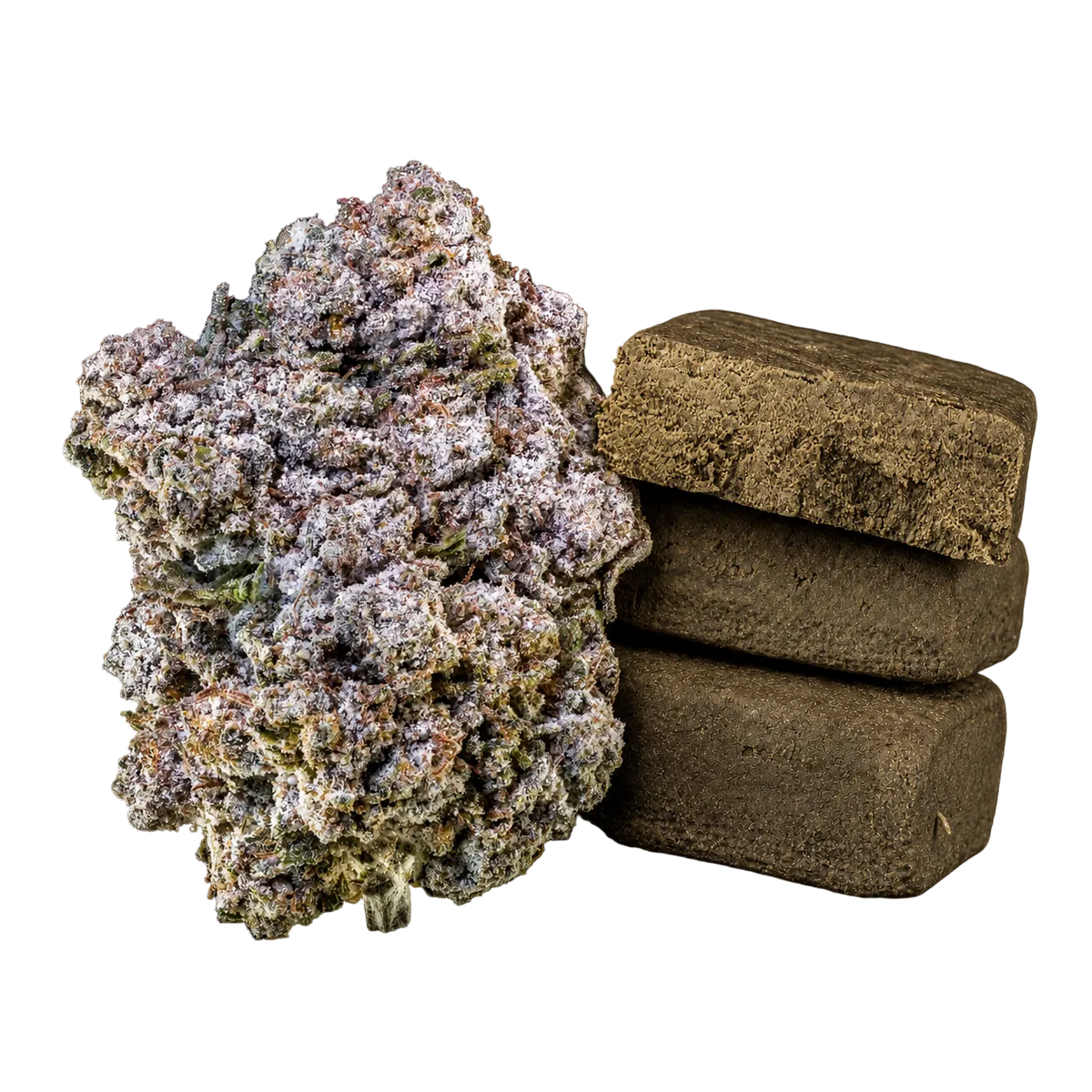 10g Bubblegum 25% THCA och 10g Cali Cream 50% THCA samlade i ett Herbz-paket